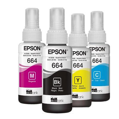 Pack de Tintas Epson 664 X4 Colores