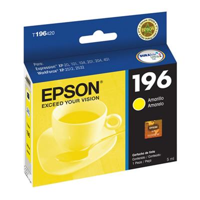 Cartucho Epson 196 Amarillo Original