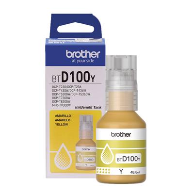 Tinta Original Brother D100 Amarillo