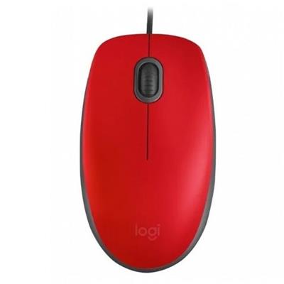 Mouse Logitech M110 Silent USB rojo