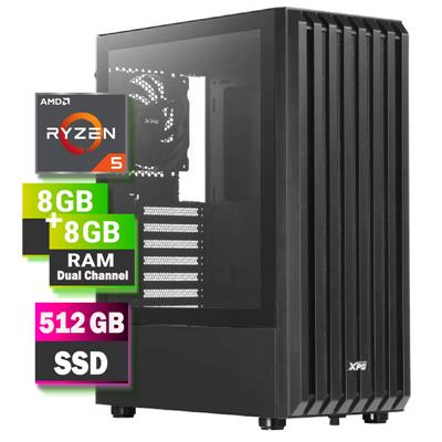 Computadora Gamer AMD Ryzen 5 4600G 16GB 512GB Gabinete Gamer