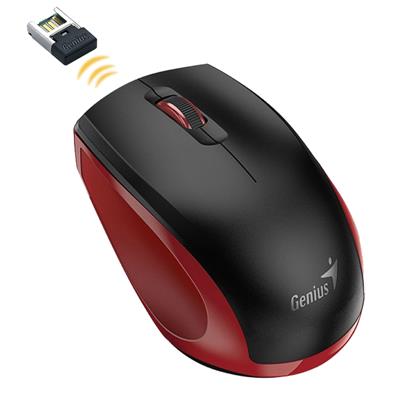 Mouse Inalambrico Genius NX-8006S Rojo/Negro
