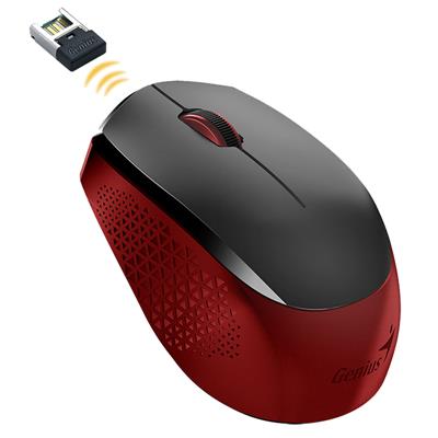 Mouse Inalambrico Genius NX-8000S Rojo/Negro