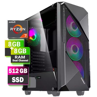 Computadora AMD Ryzen 7 5700G 16GB 512GB Case Gamer
