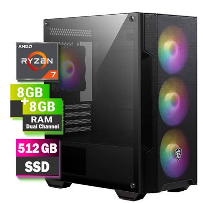 Computadora AMD Ryzen 7 5700G 16GB 512GB Case Game