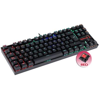 Teclado Mecanico Redragon Kumara RGB Negro Switch Rojo