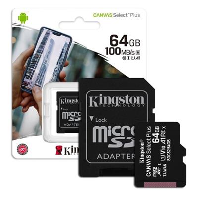 Memoria Micro SD 64GB Kingston Clase 10