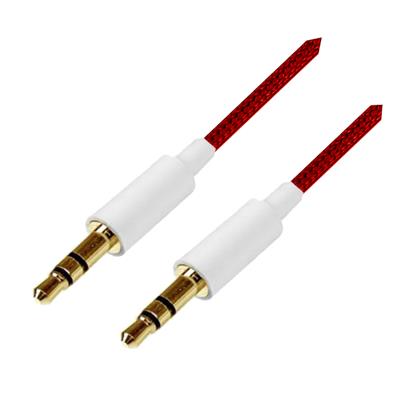 Cable de Audio Mini Plug 3.5mm de 1 Metro Rojo