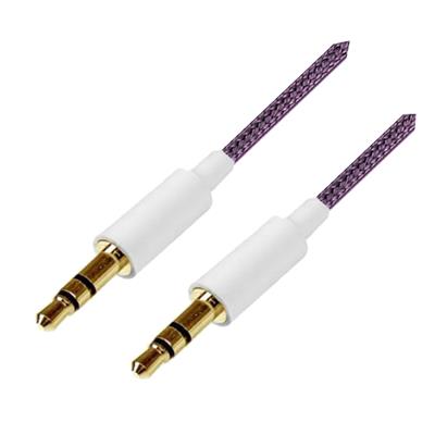 Cable de Audio Mini Plug 3.5mm de 1 Metro Rosa