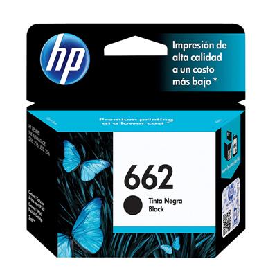 Cartucho HP 662 Negro Original