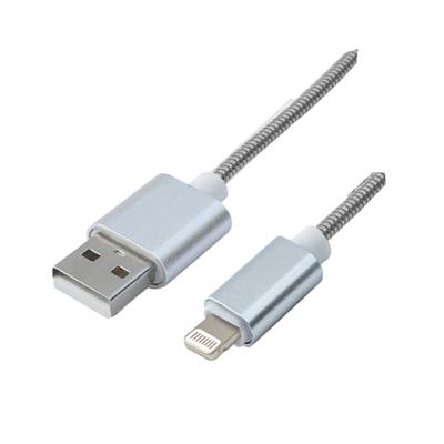 Cable USB a Iphone de 1Mt Malla Metalica